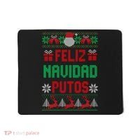 Feliz Navidad Putos Ugly Mexican Christmas Sweater Funny Mousepad thumb 0