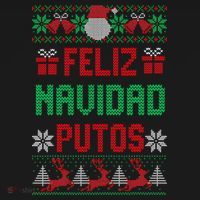 Feliz Navidad Putos Ugly Mexican Christmas Sweater Funny Women's T-Shirt thumb 6