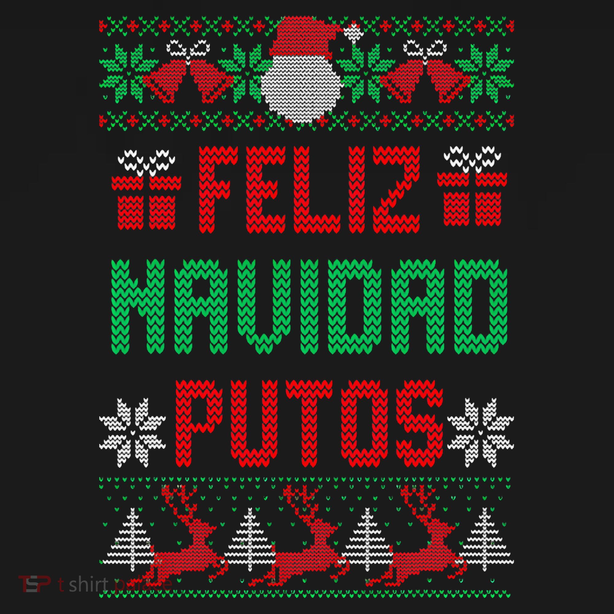 Feliz Navidad Putos Ugly Mexican Christmas Sweater Funny Kids Sweatshirt