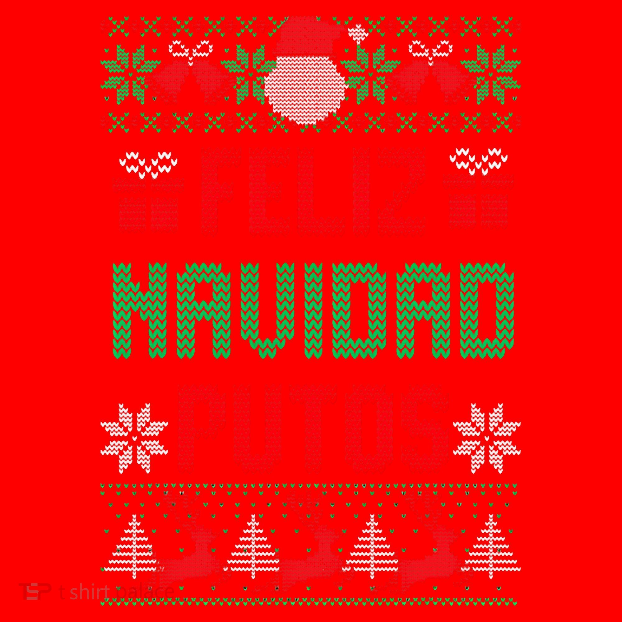 Feliz Navidad Putos Ugly Mexican Christmas Sweater Funny Santa Hat