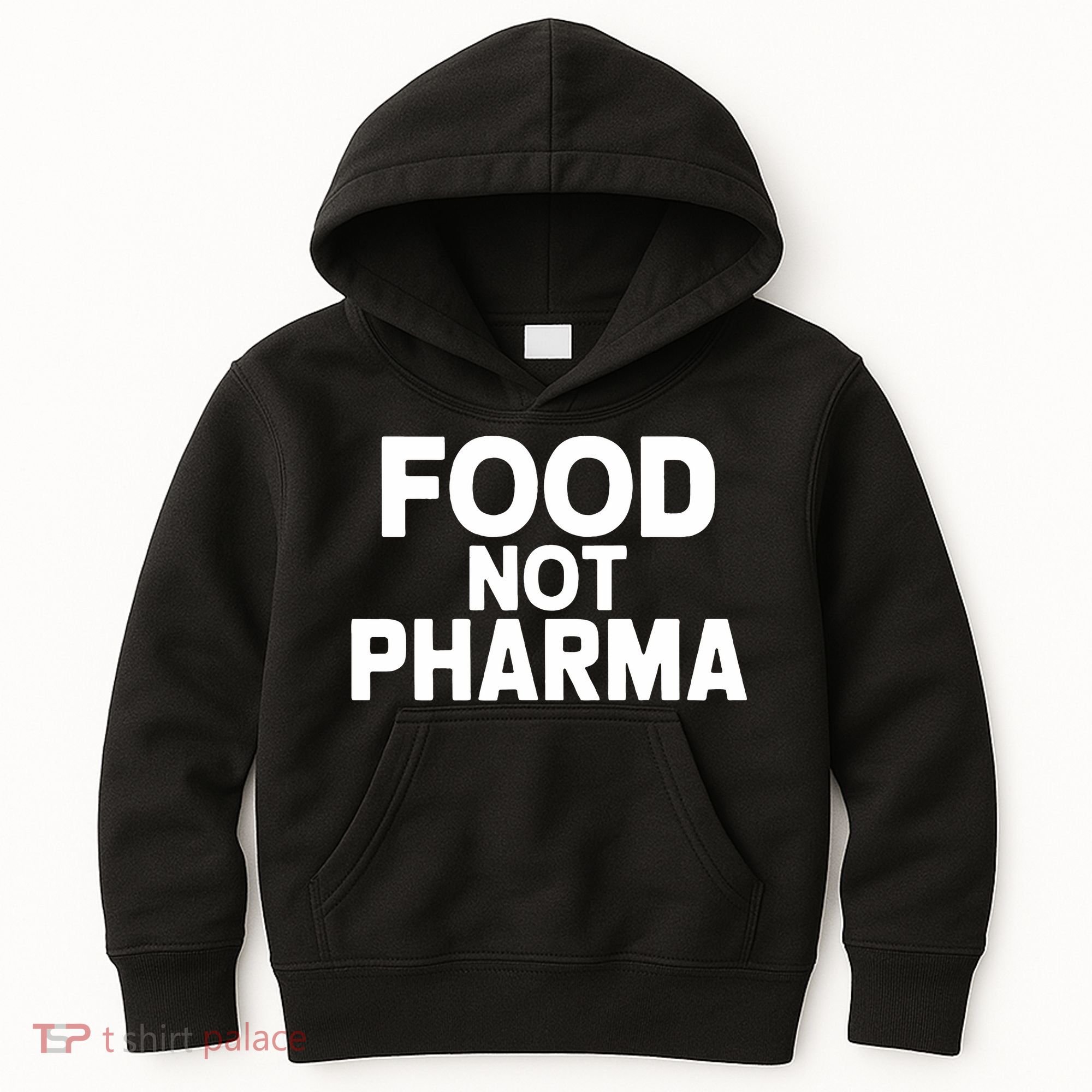 Food Not Pharma Natural Organic Nutrition Kids Hoodie