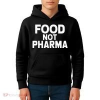 Food Not Pharma Natural Organic Nutrition Kids Hoodie thumb 4