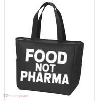 Food Not Pharma Natural Organic Nutrition Tote Bag thumb 3