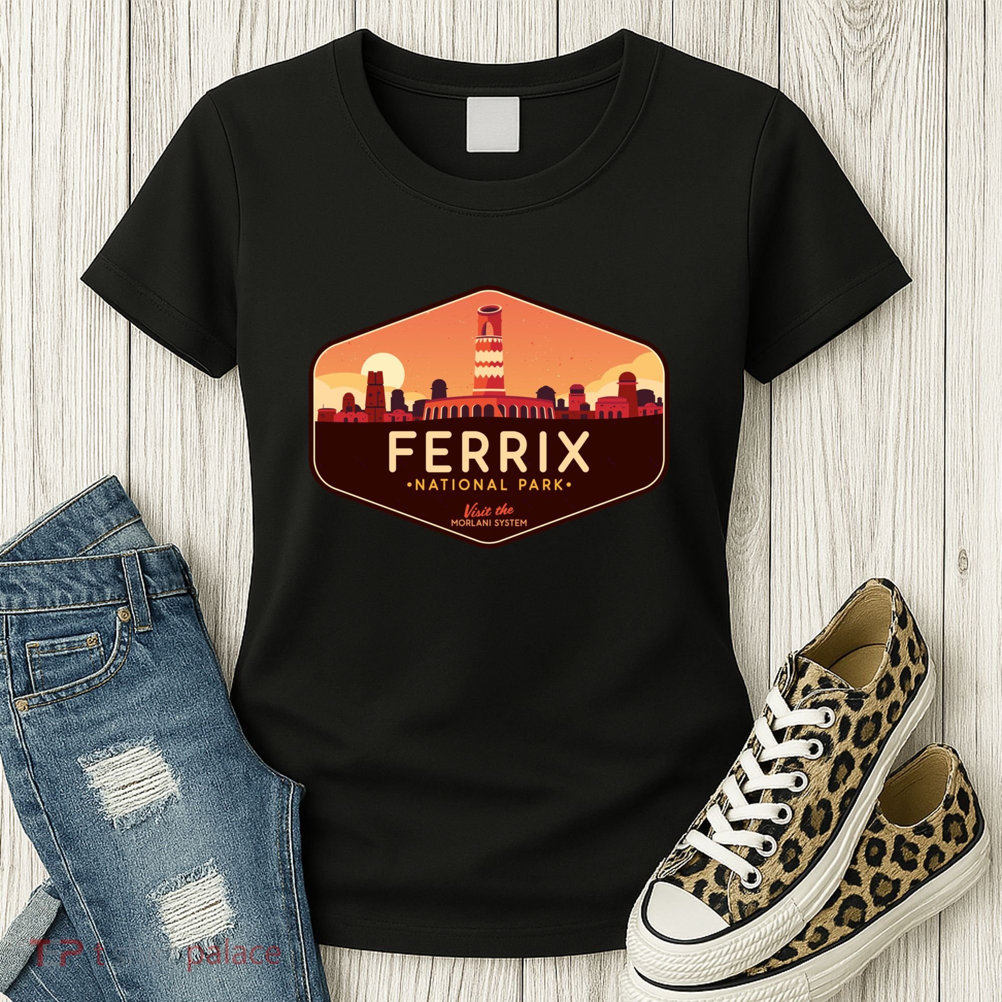 Ferrix National Park Visit The Morlani System! Women's T-Shirt