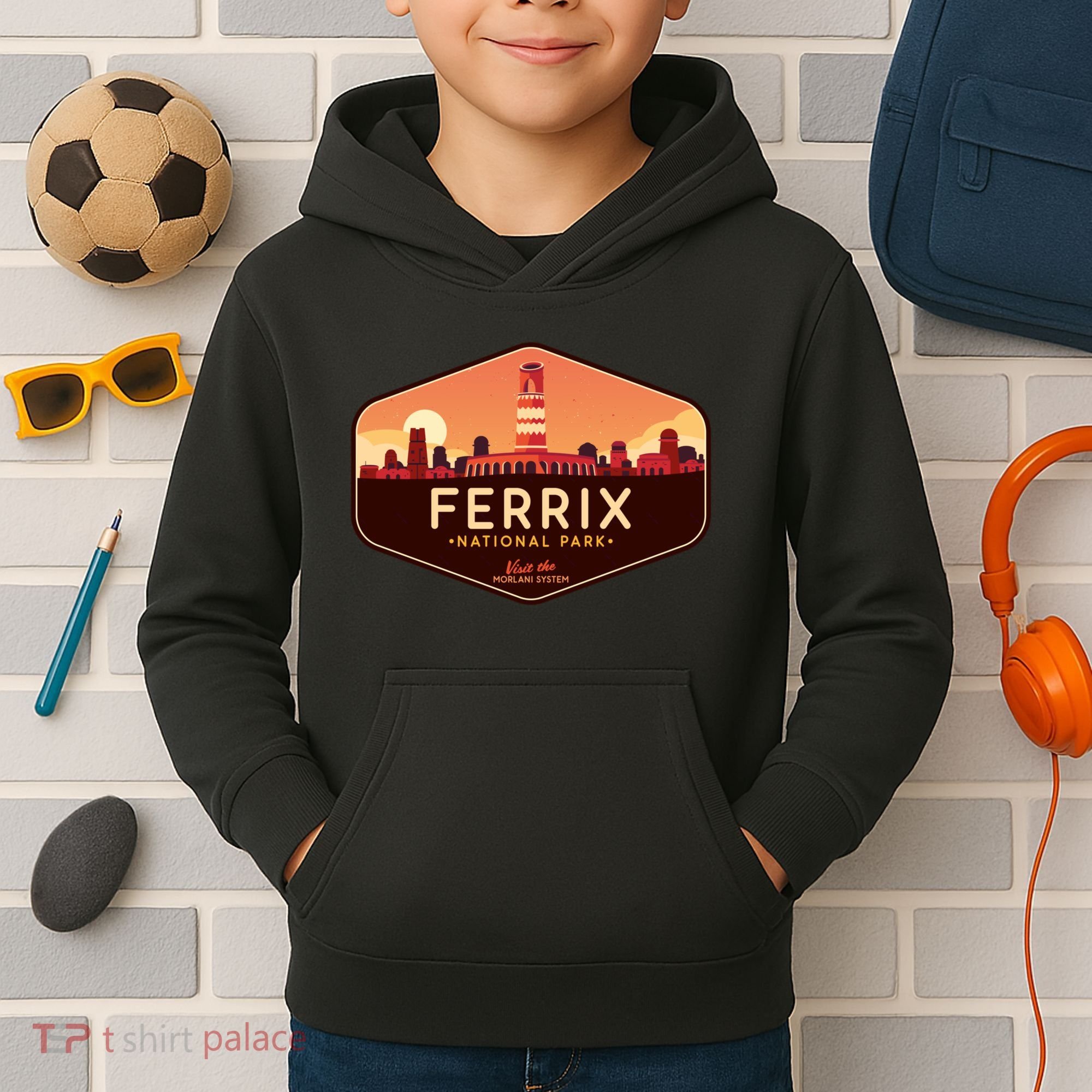 Ferrix National Park Visit The Morlani System! Kids Hoodie