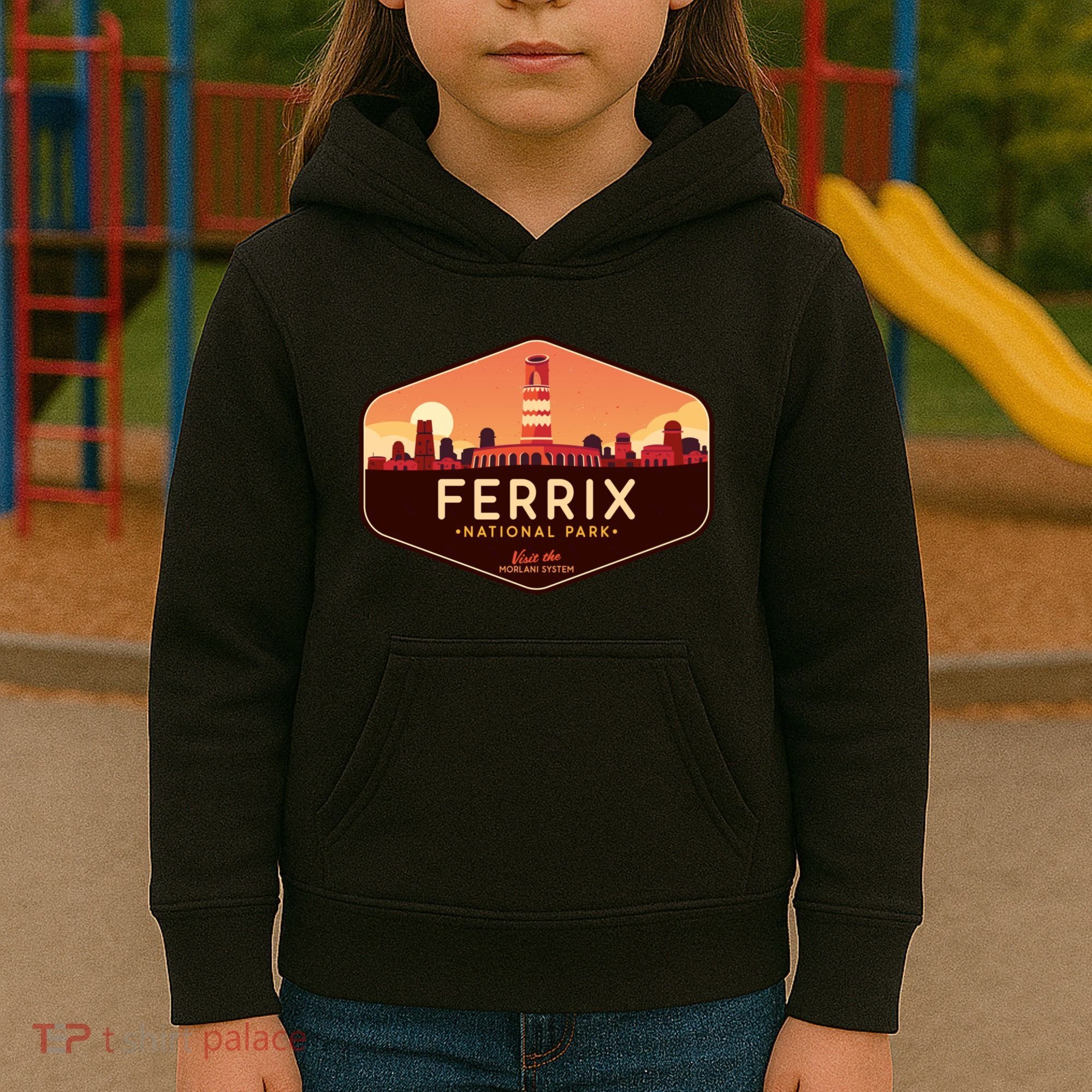 Ferrix National Park Visit The Morlani System! Kids Hoodie
