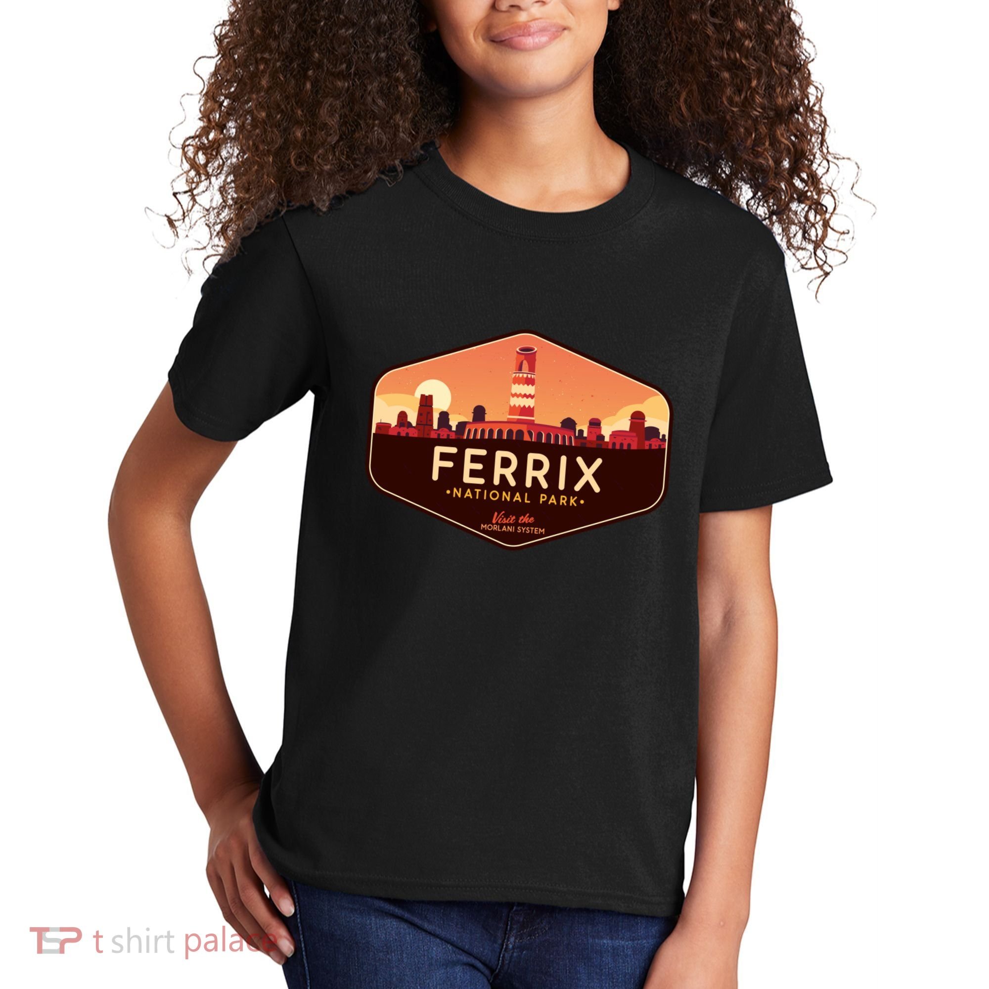 Ferrix National Park Visit The Morlani System! Kids T-Shirt