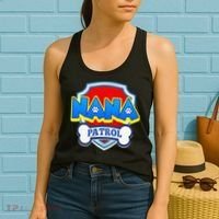 Funny Nana Patrol Dog Funny Gift Birthday Party Women's Tank Top thumb 2