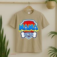 Funny Nana Patrol Dog Funny Gift Birthday Party T-Shirt thumb 2
