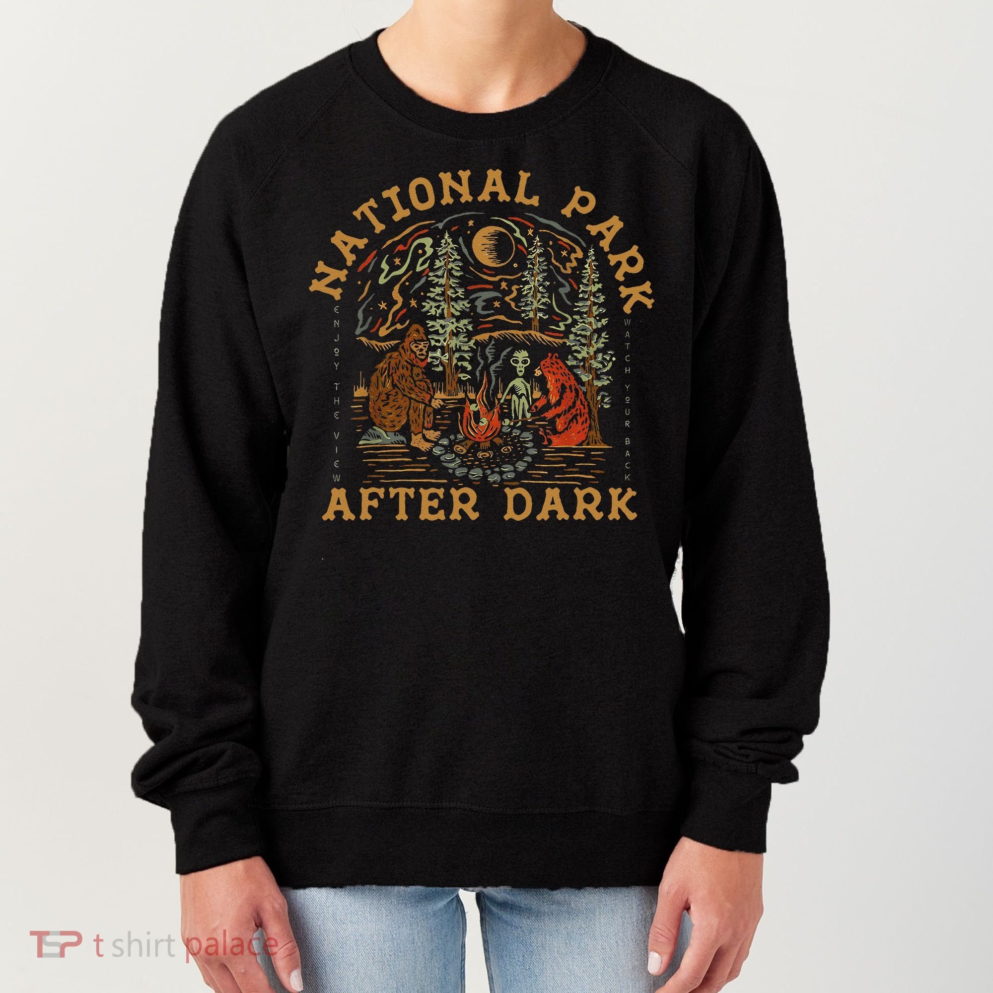 Funny National Park After Dark Gift Women's Sweatshirt
