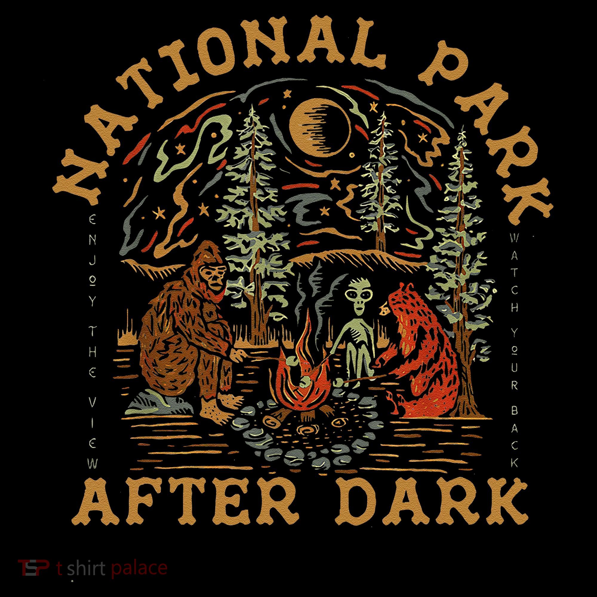 Funny National Park After Dark Gift Long Sleeve Shirt