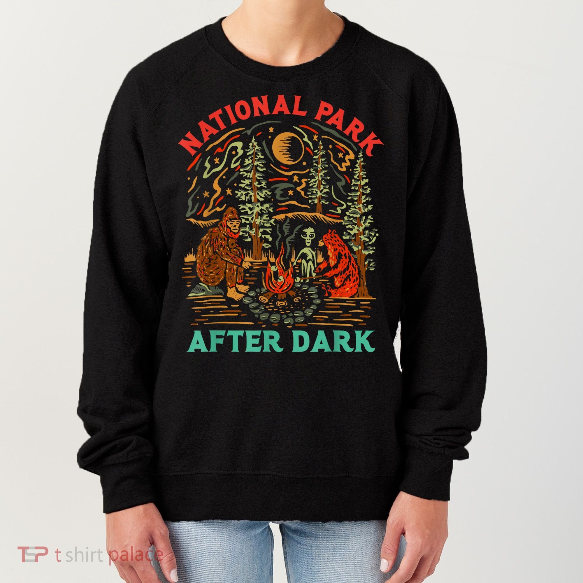 Funny National Park After Dark Women's Sweatshirt