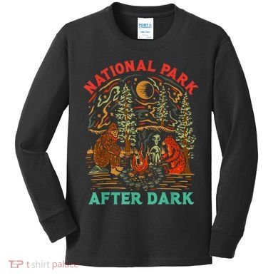 Funny National Park After Dark Kids Long Sleeve Shirt