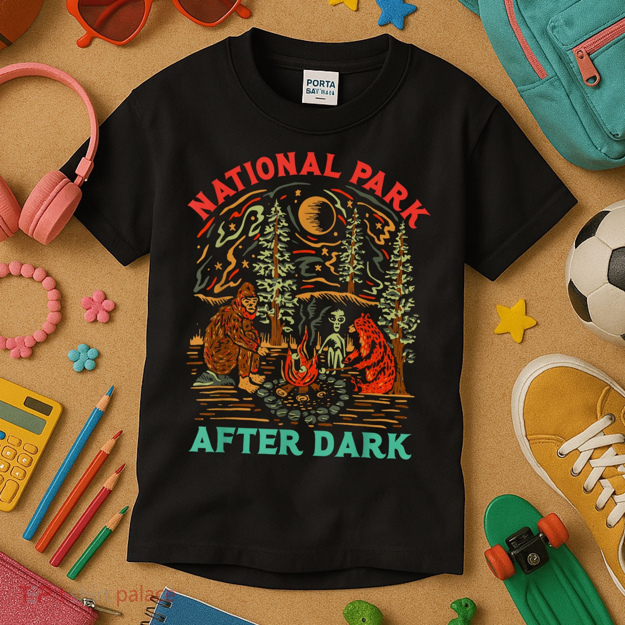 Funny National Park After Dark Kids T-Shirt