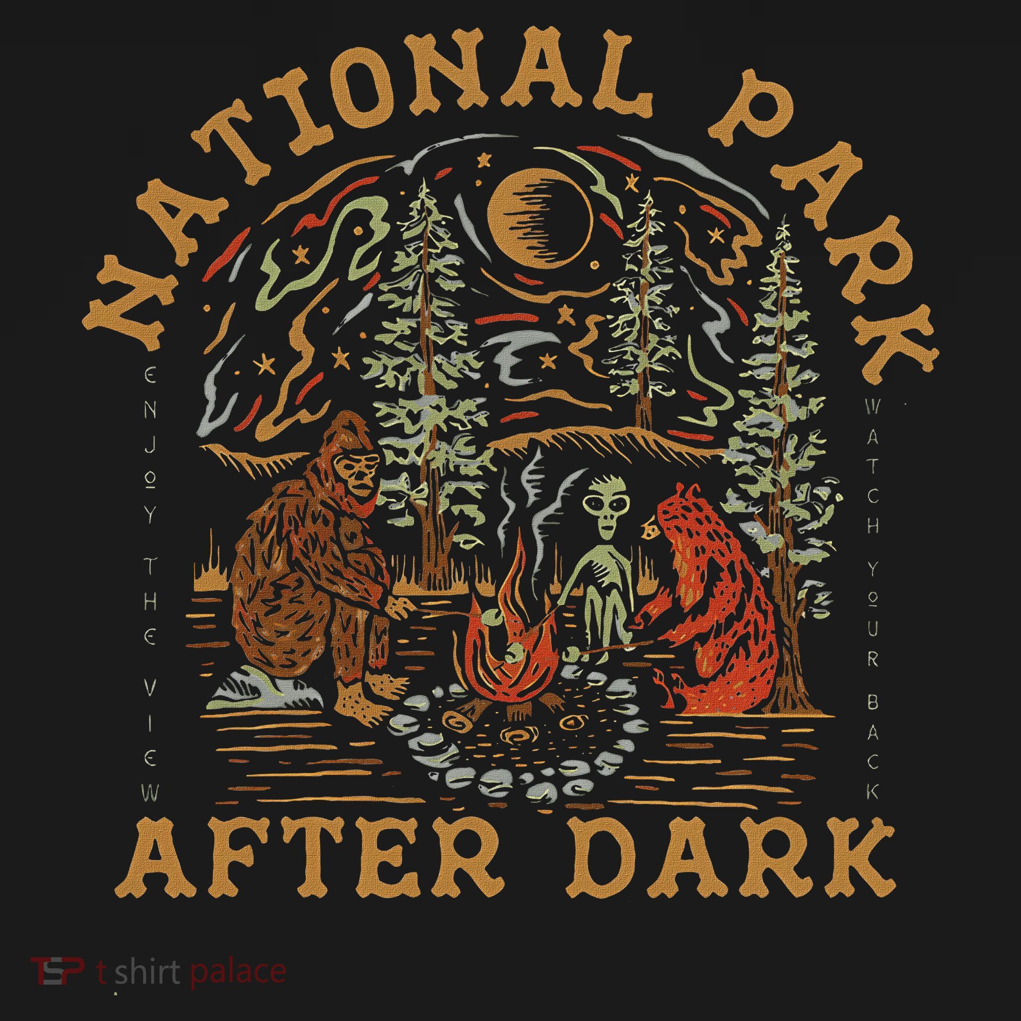 Funny National Park After Dark Adventure T-Shirt