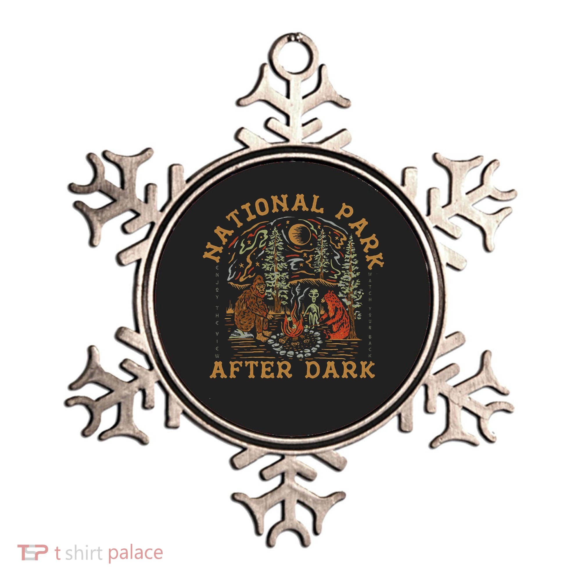 Funny National Park After Dark Adventure Ornament