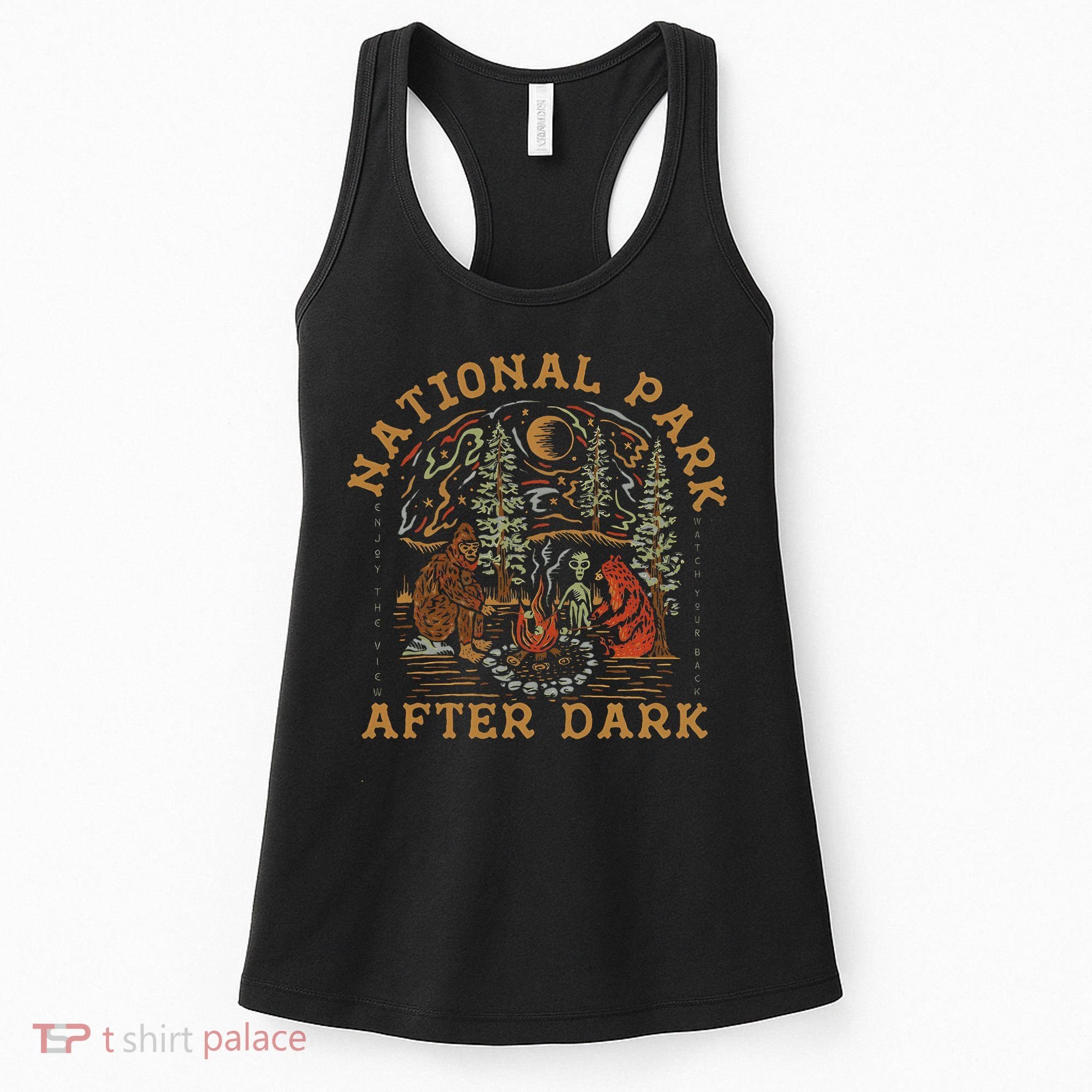Funny National Park After Dark Adventure Women's Tank Top