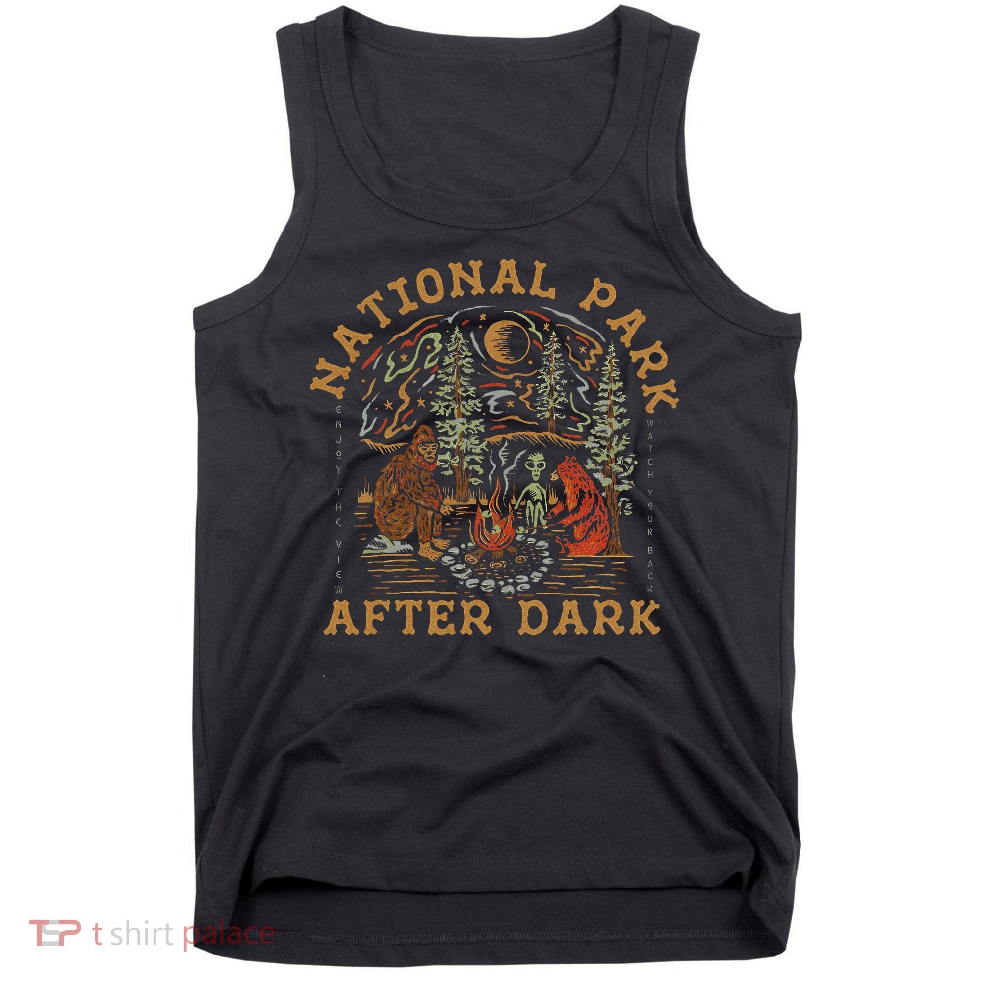 Funny National Park After Dark Adventure Tank Top