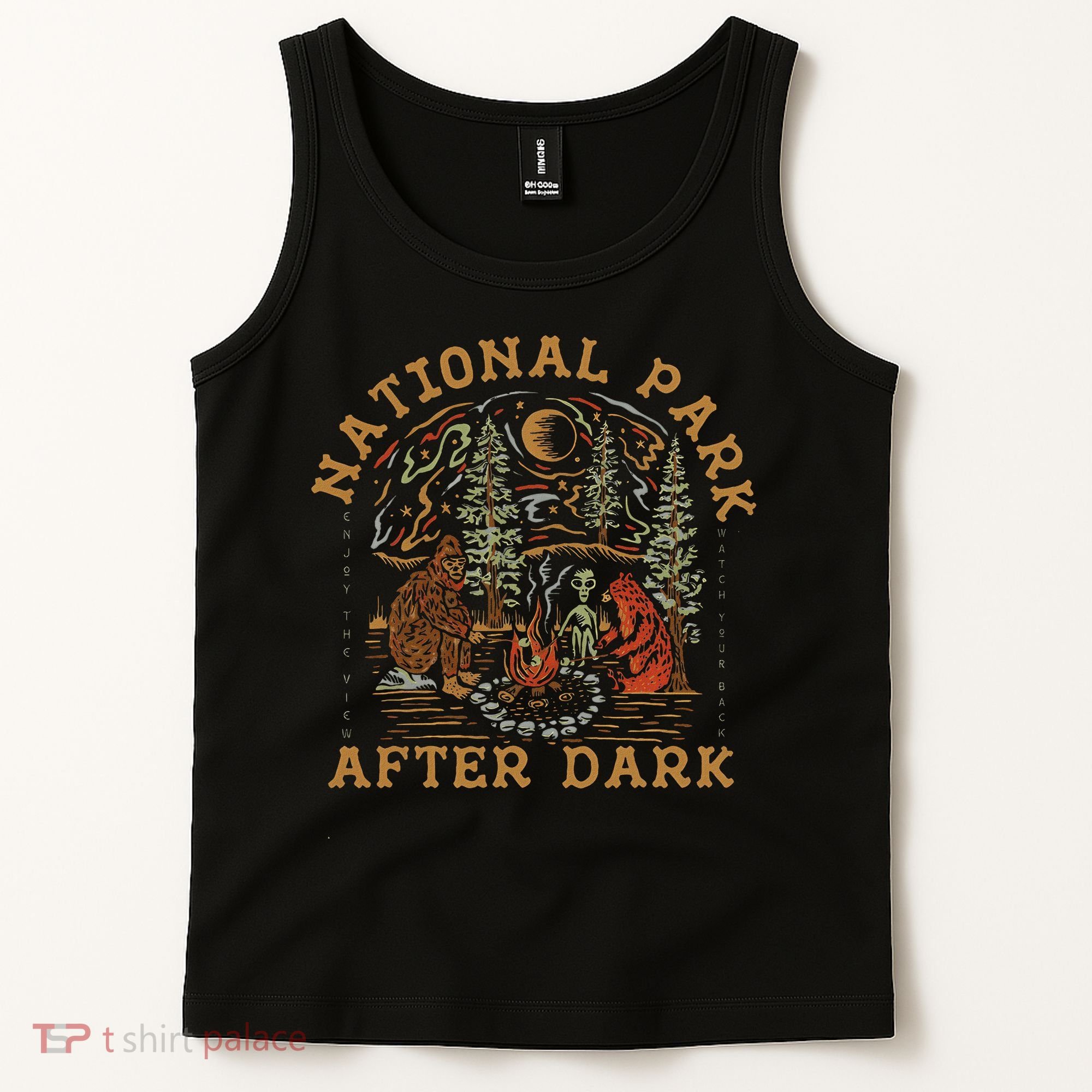 Funny National Park After Dark Adventure Tank Top