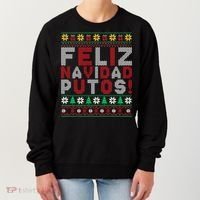 Feliz Navidad Putos Ugly Sweater Christmas Funny Women's Sweatshirt thumb 0