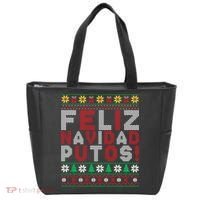 Feliz Navidad Putos Ugly Sweater Christmas Funny Tote Bag thumb 0