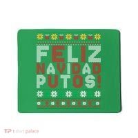 Feliz Navidad Putos Ugly Sweater Christmas Funny Mousepad thumb 0