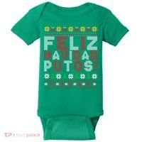 Feliz Navidad Putos Ugly Sweater Christmas Funny Baby Bodysuit thumb 0