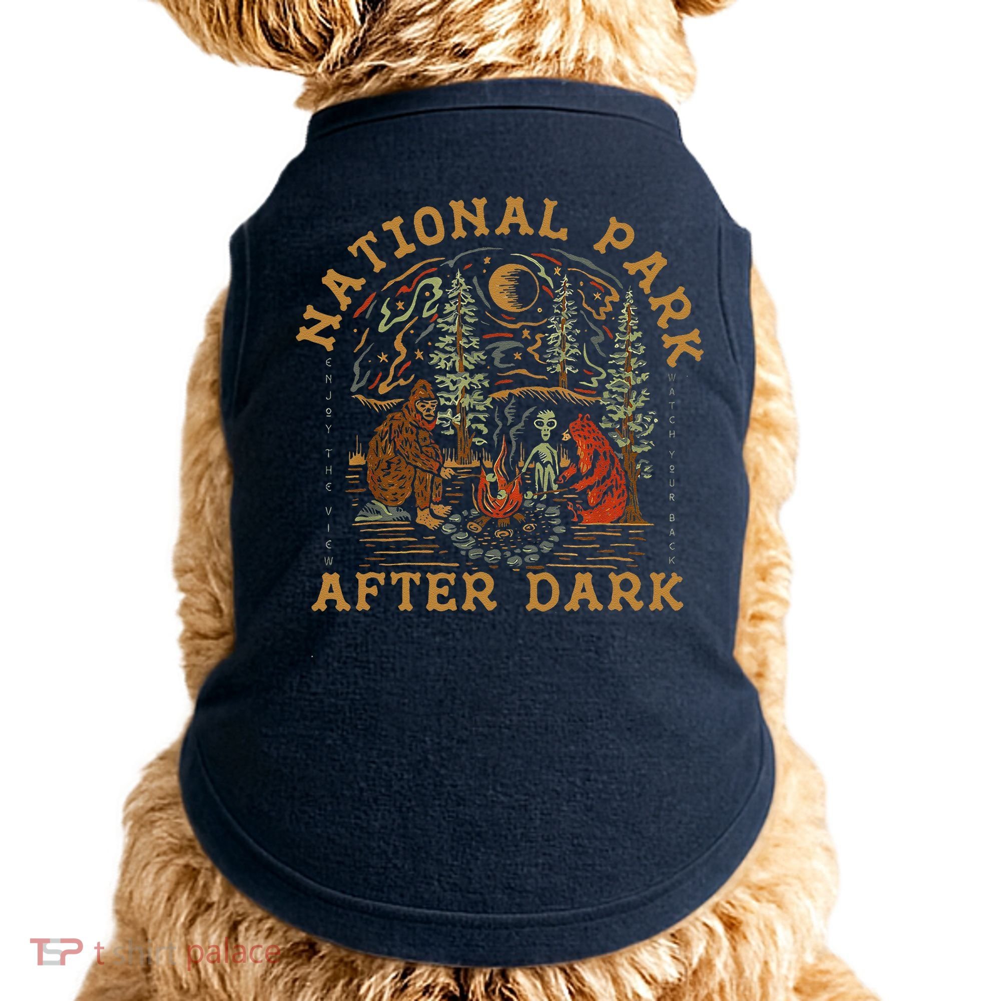 Funny National Park After Dark Doggie Tank
