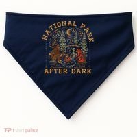 Funny National Park After Dark USA-Made Doggie Bandana thumb 0