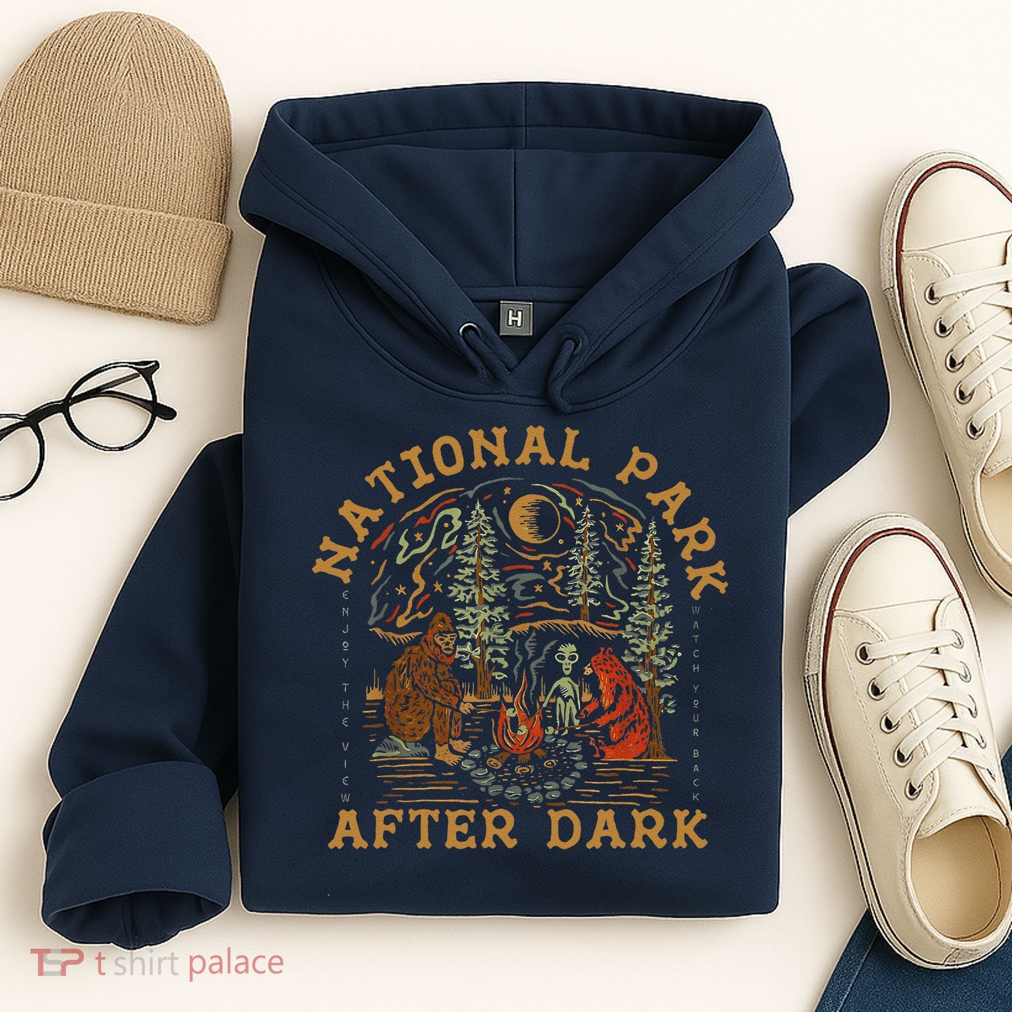 Funny National Park After Dark Hoodie