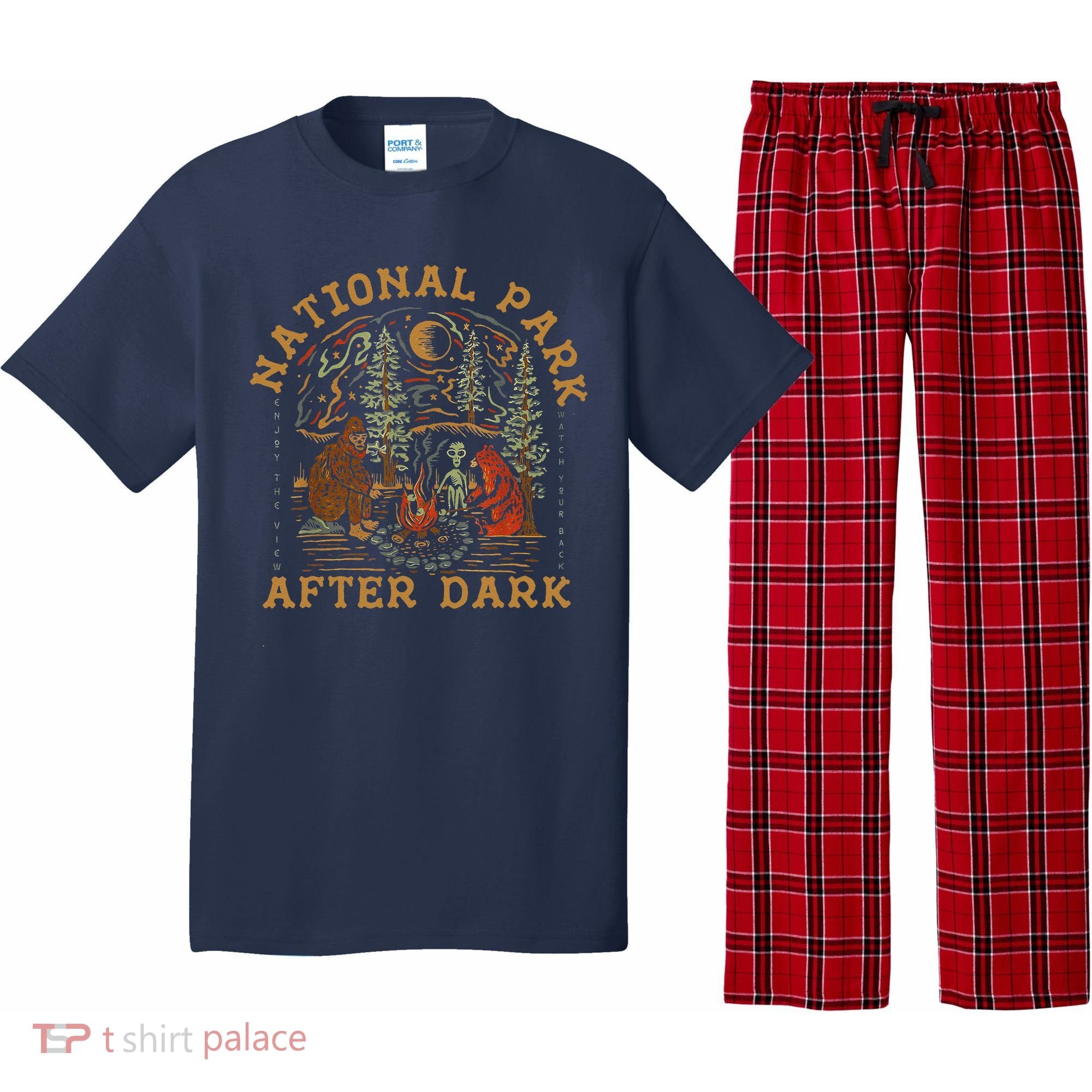 Funny National Park After Dark Pajama Set