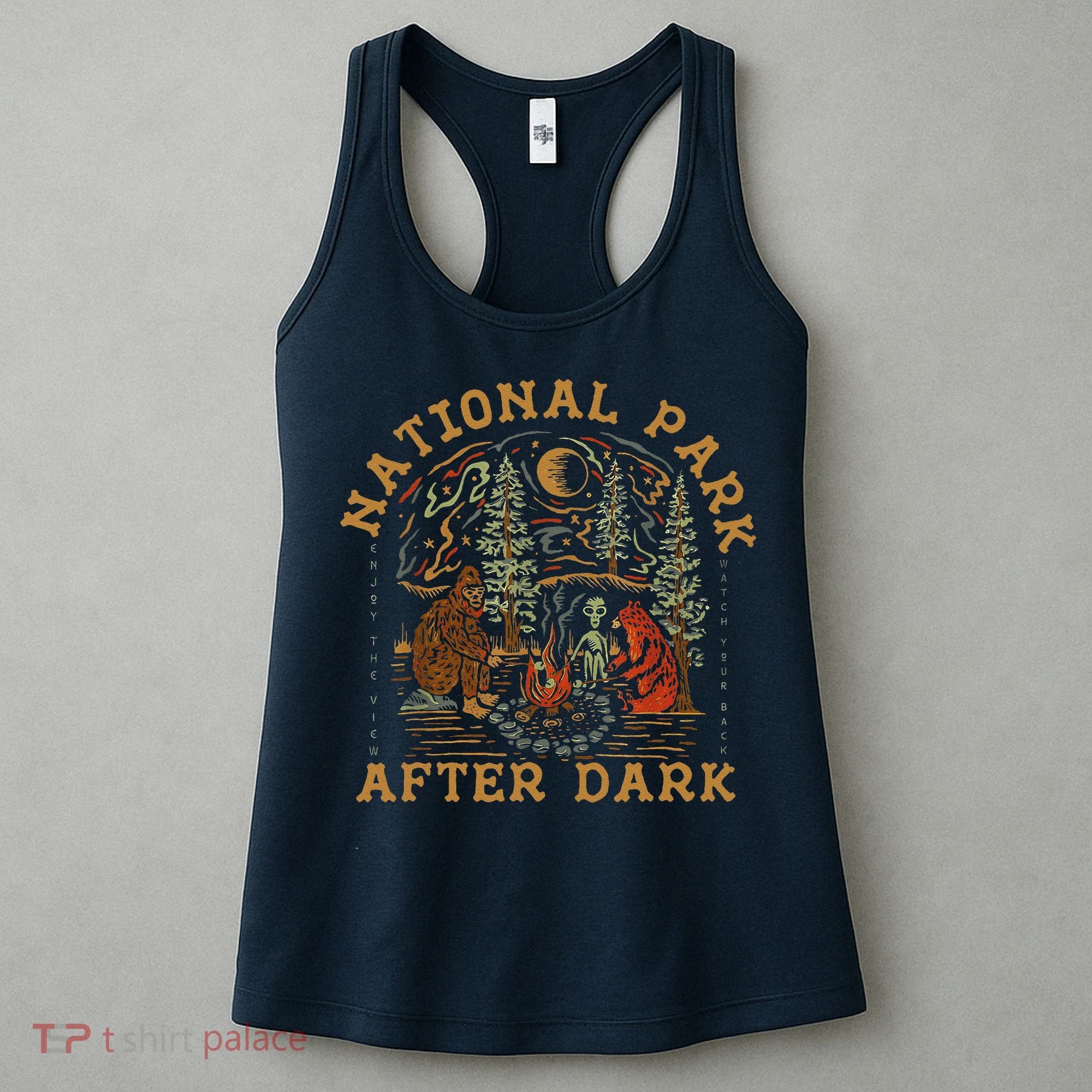Funny National Park After Dark Women's Tank Top