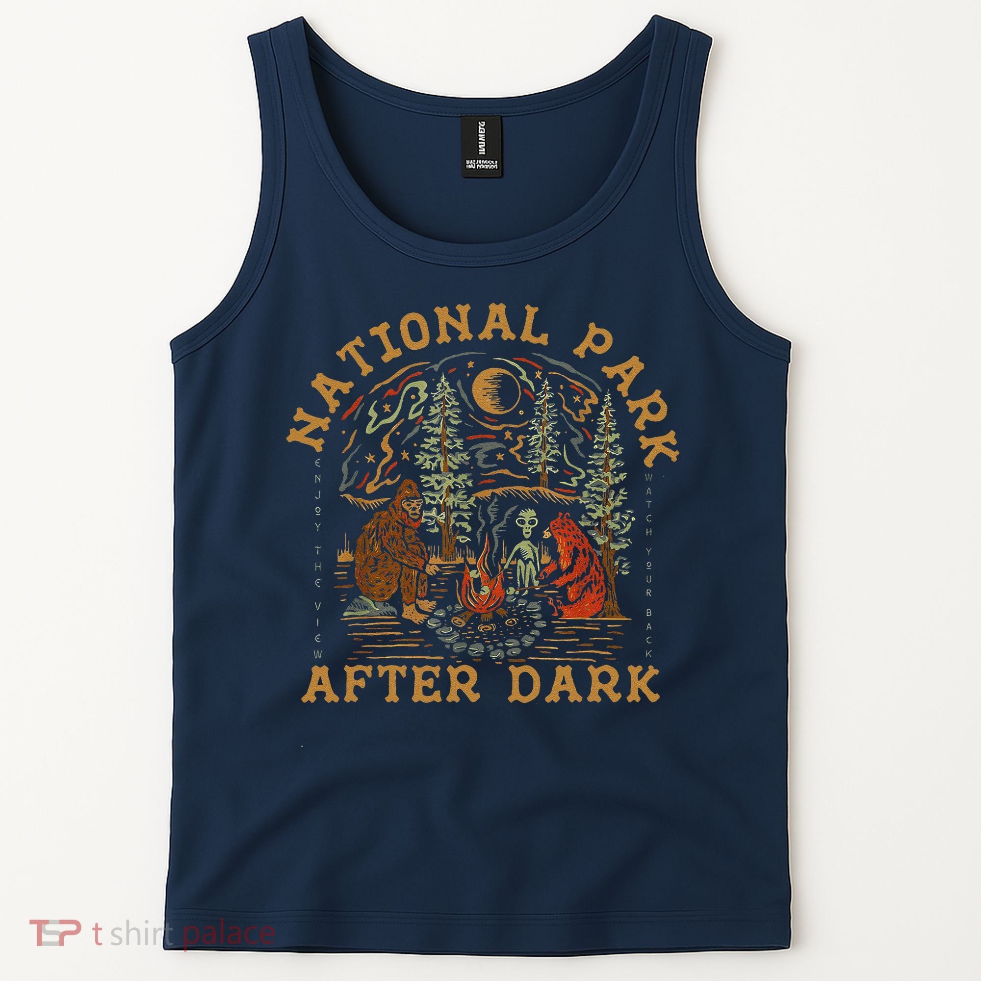 Funny National Park After Dark Tank Top