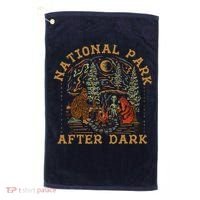 Funny National Park After Dark Golf Towel thumb 0