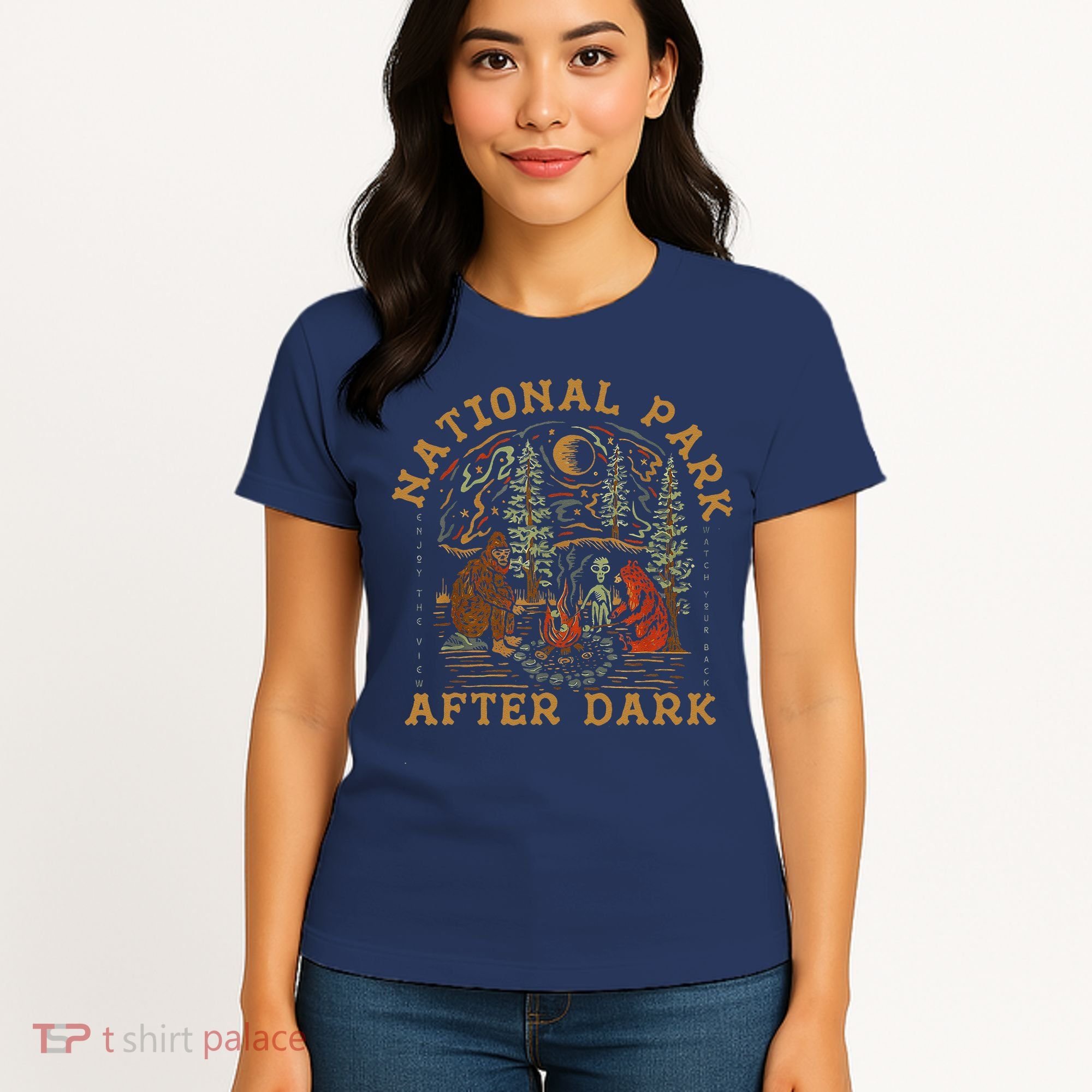 Funny National Park After Dark Women's T-Shirt