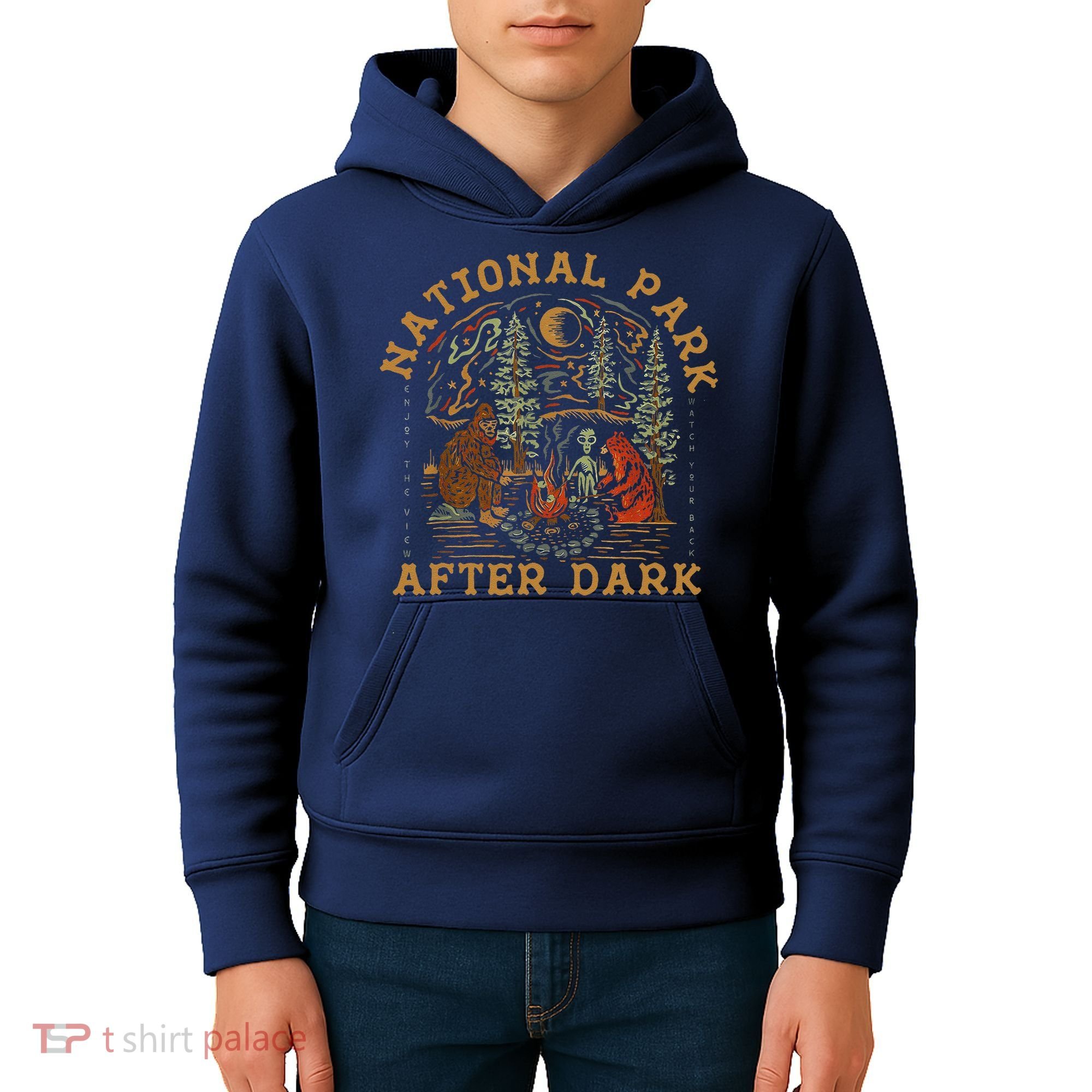 Funny National Park After Dark Kids Hoodie