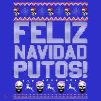 Feliz Navidad Putos Funny Mexican Ugly Xmas Party  Mousepad thumb 1