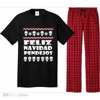 Feliz Navidad Pendejos Funny Mexican Ugly Christmas Funny Pajama Set thumb 0