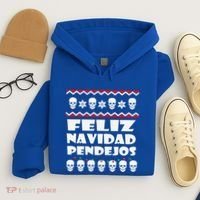 Feliz Navidad Pendejos Funny Mexican Ugly Christmas Funny Hoodie thumb 4