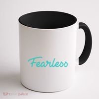 Fearless Neon Quote Coffee Mug thumb 1