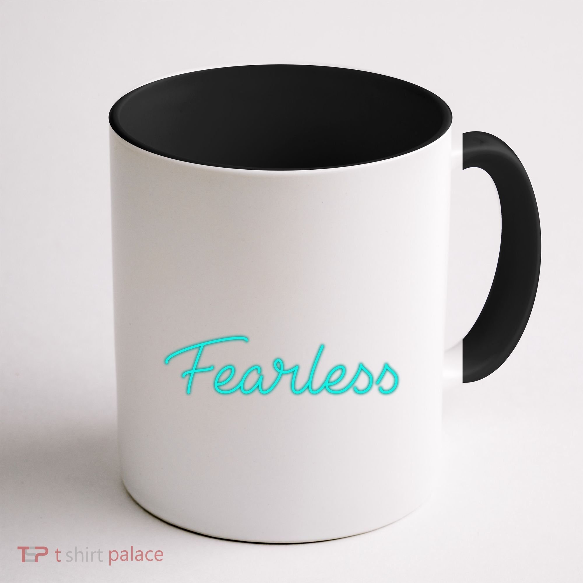 Fearless Neon Quote Coffee Mug