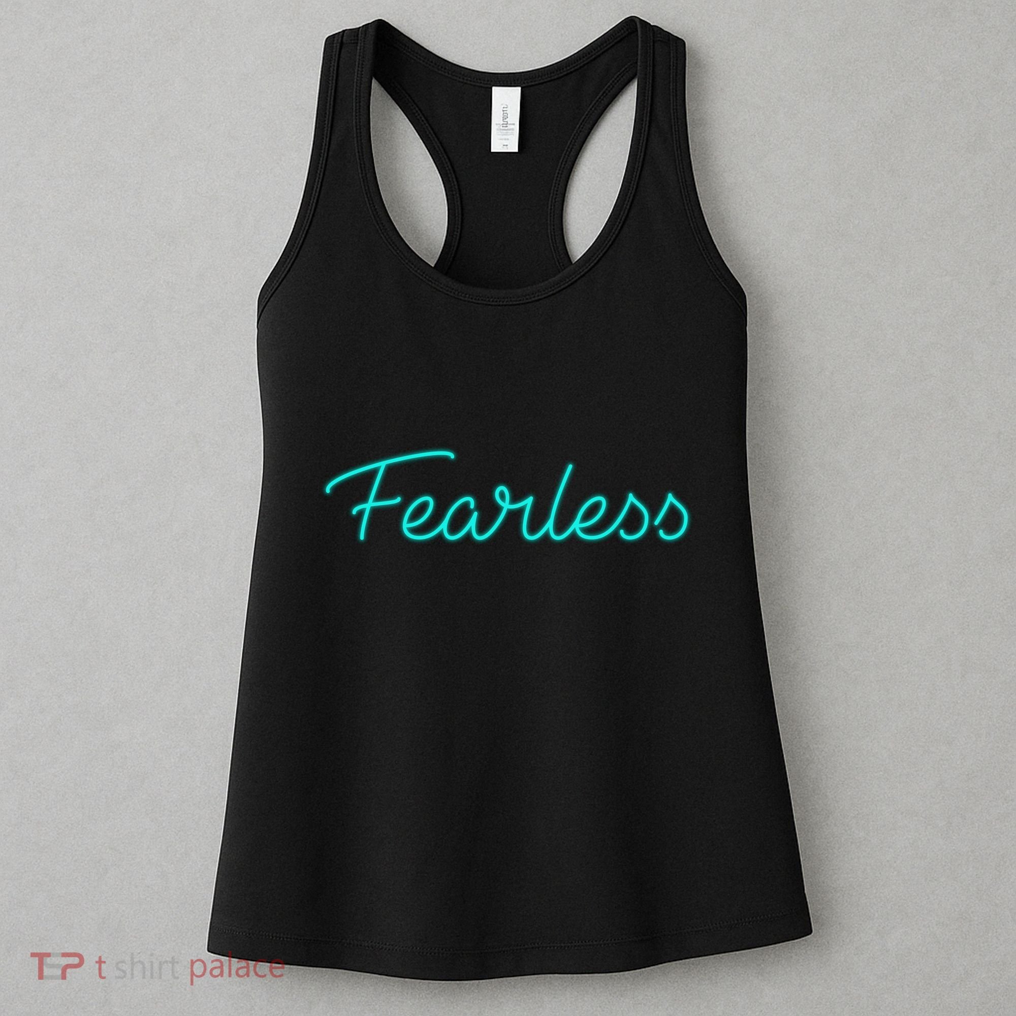 Fearless Neon Quote Women's Tank Top