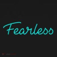 Fearless Neon Quote Women's Tank Top thumb 5