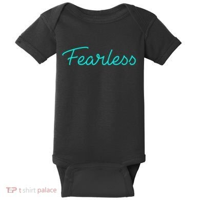 Fearless Neon Quote Baby Bodysuit