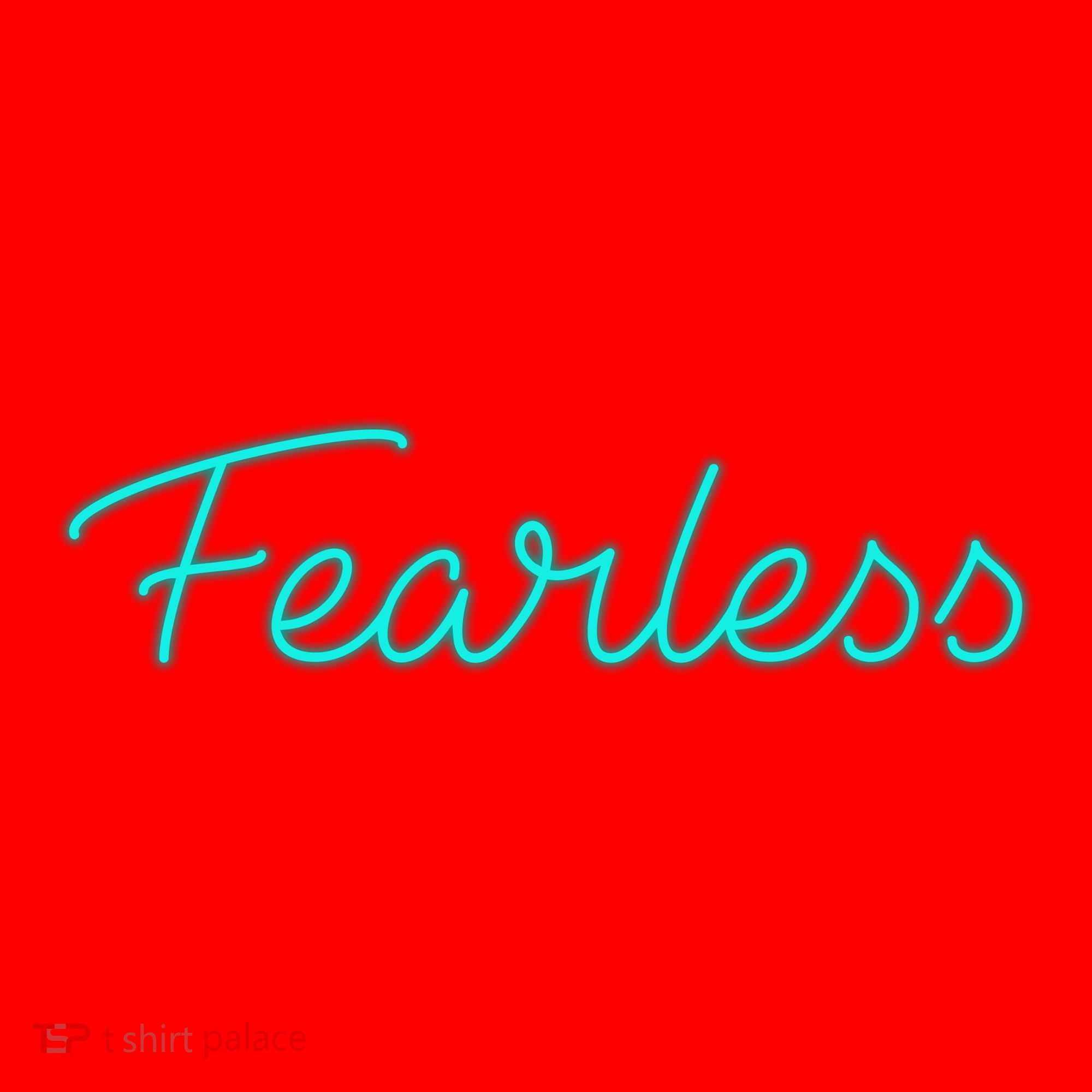 Fearless Neon Quote Santa Hat