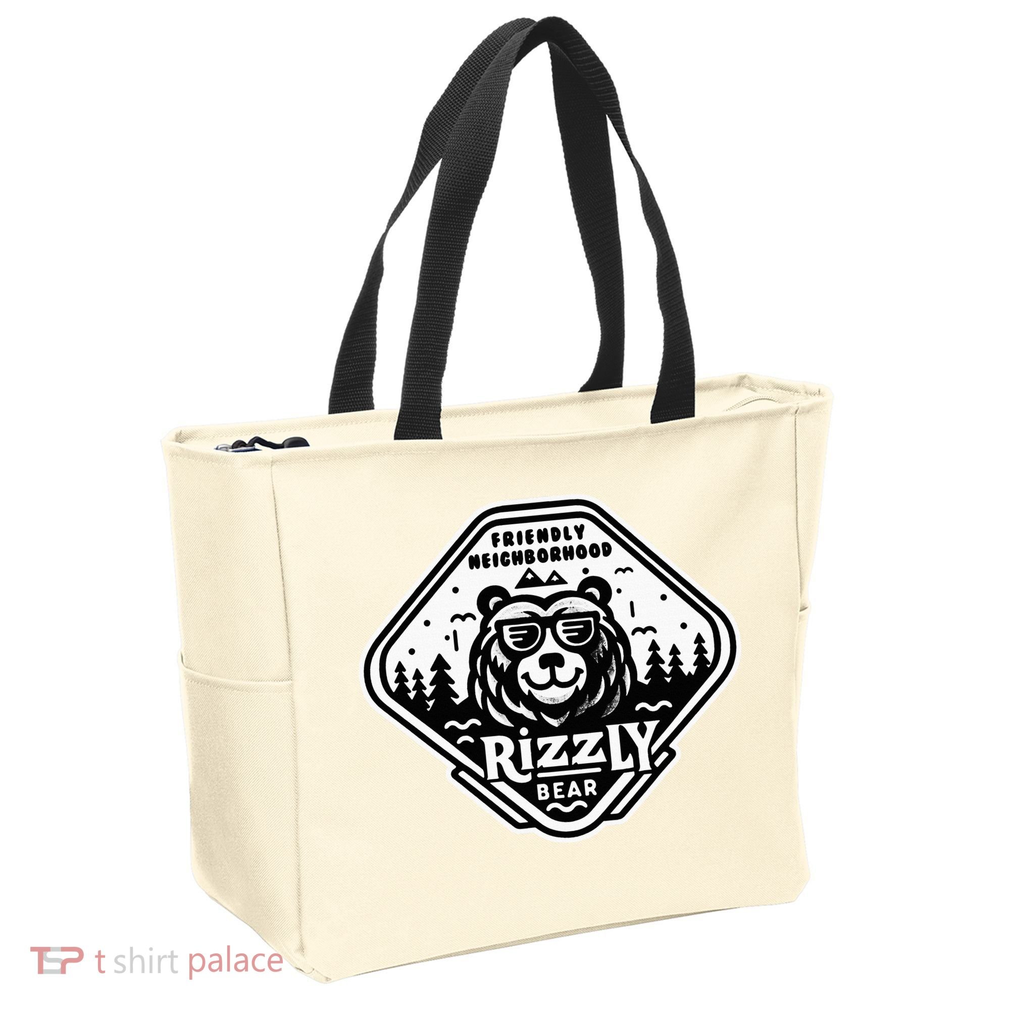 Funny Neighborhood Rizzly Bear Tote Bag