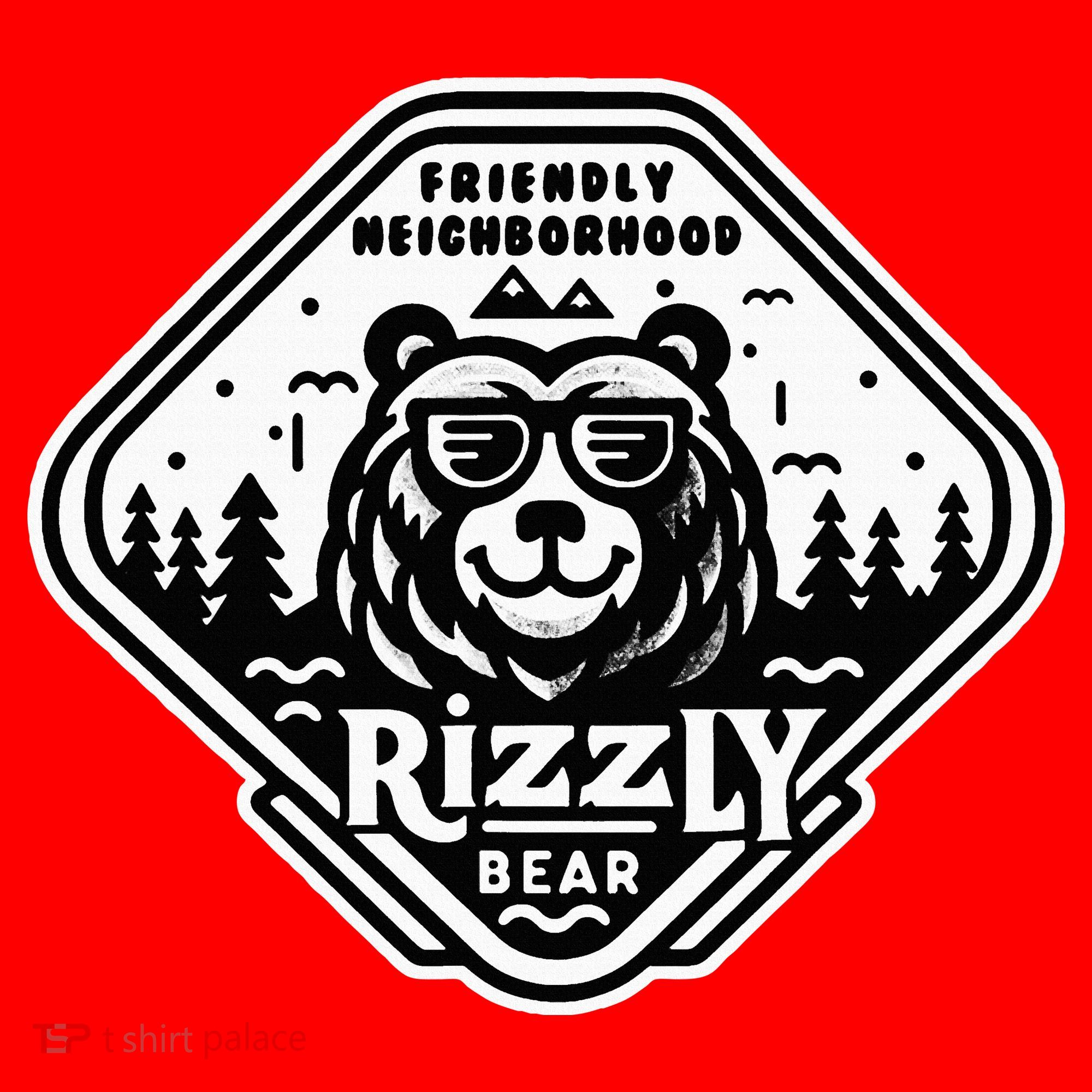 Funny Neighborhood Rizzly Bear Santa Hat