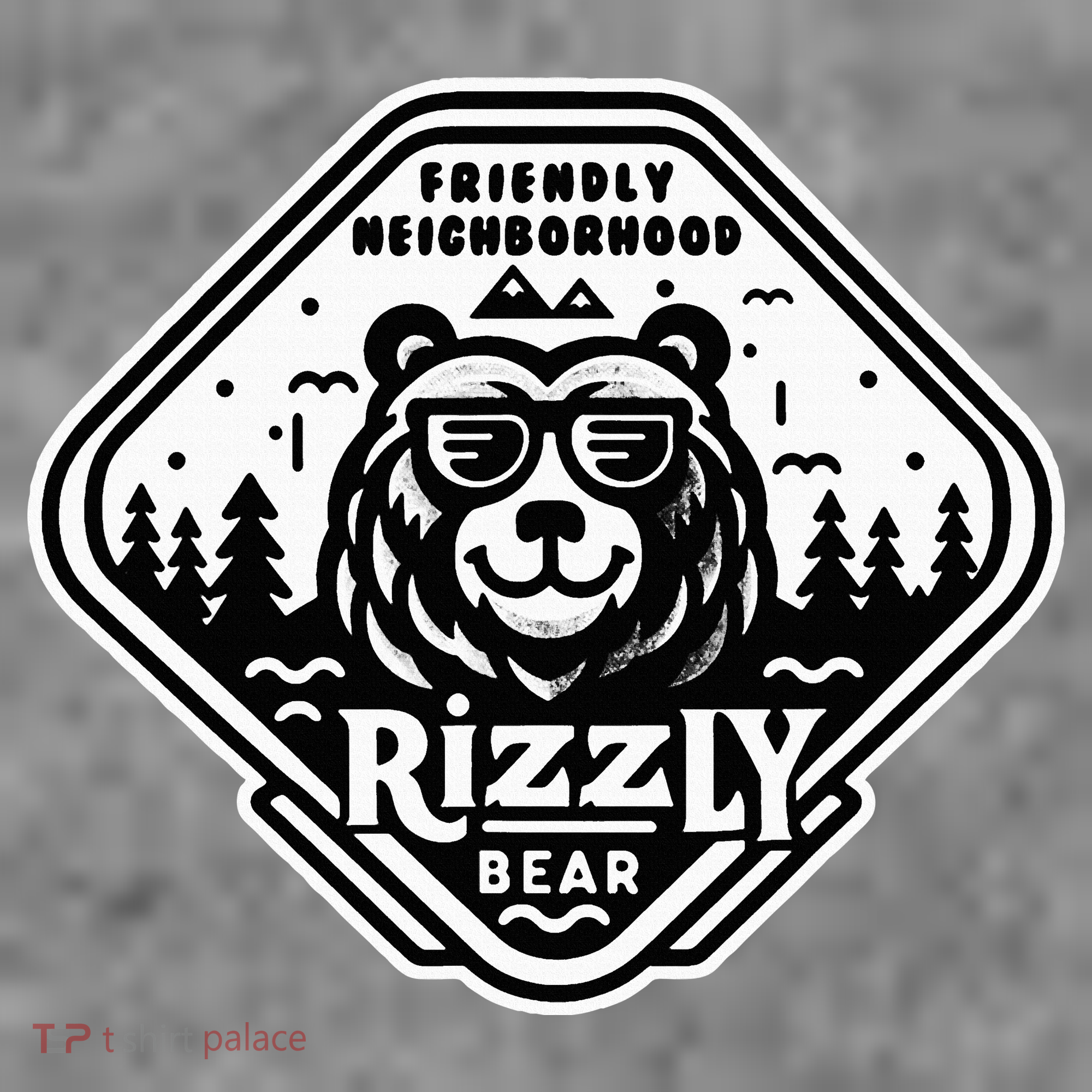 Funny Neighborhood Rizzly Bear Toddler Hoodie