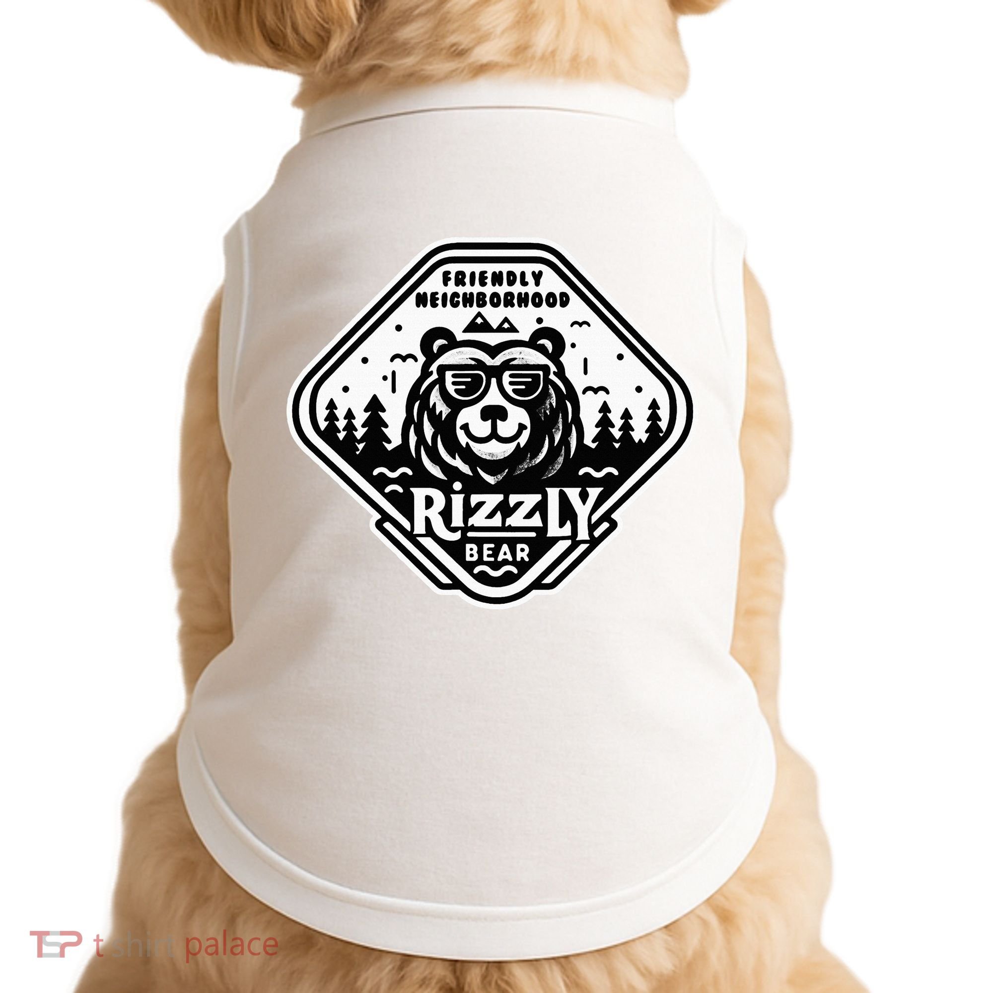 Funny Neighborhood Rizzly Bear Doggie Tank
