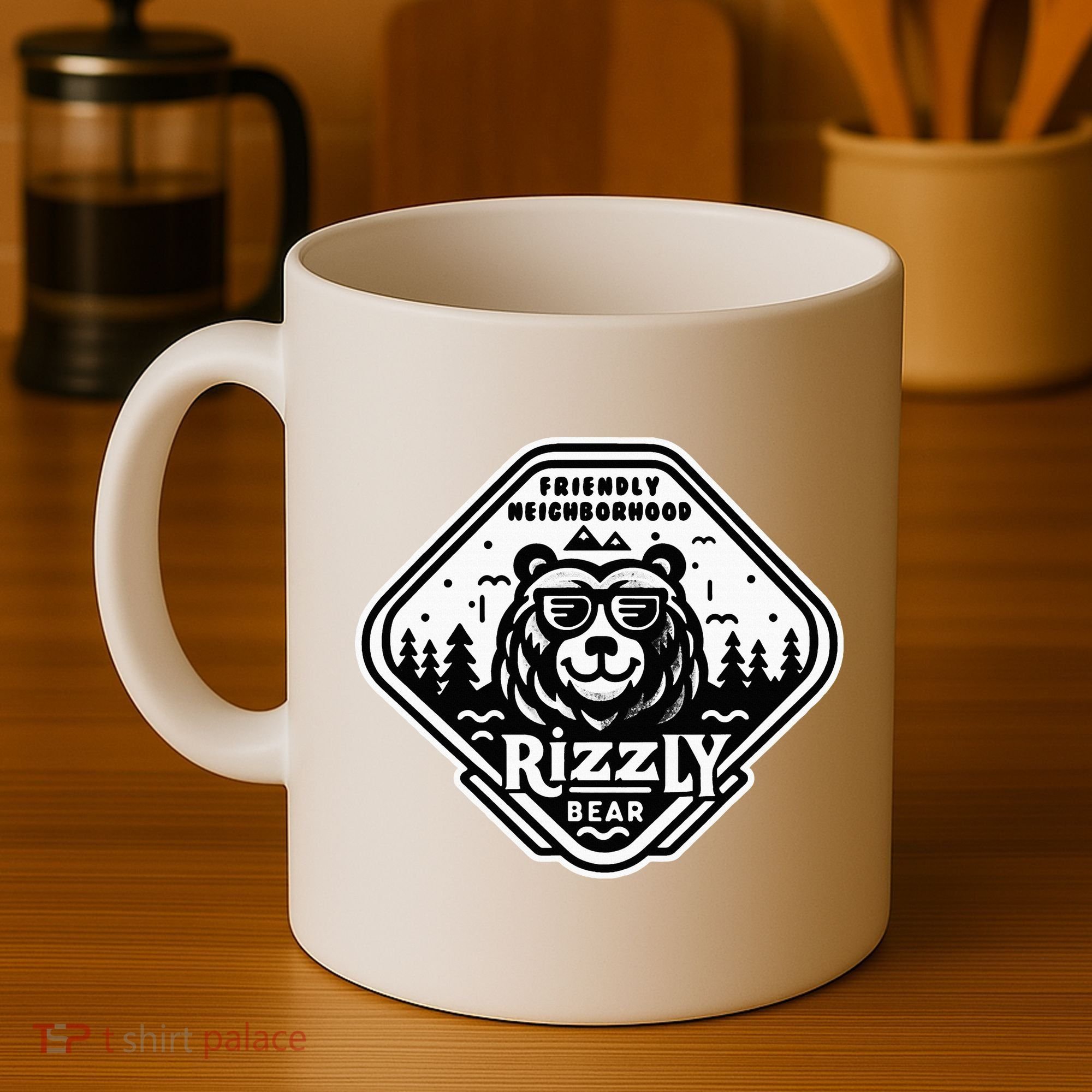 Funny Neighborhood Rizzly Bear Coffee Mug